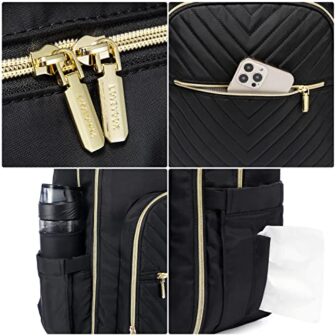 LOVEVOOK Diaper Bag Backpack, Quilted Baby Bag wit... - Image 9