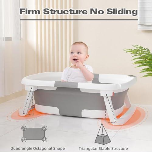 Discovering Comfort and Safety: Our review of the Collapsible Baby Bathtub