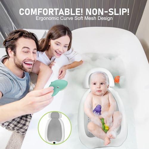 Reviewing the Perfect Bathtime Buddy: ⁣Our Newborn Bath Support