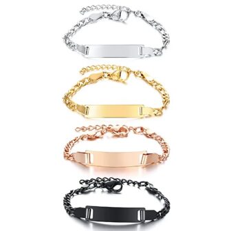 18K Gold filled baby bracelet (Gold) - Image 4