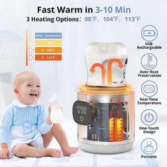 Bottle Warmer, Fast Heating Portable Bottle Warmer... - Image 4