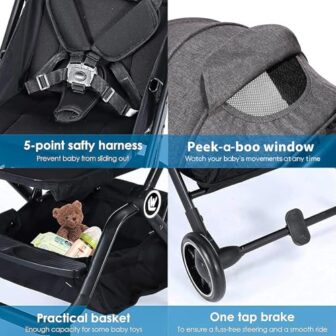 Lightweight Baby Stroller, Upgrade Compact Travel ... - Image 6