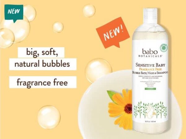 Babo Botanicals Sensitive Baby Fragrance-Free 2-in... - Image 5