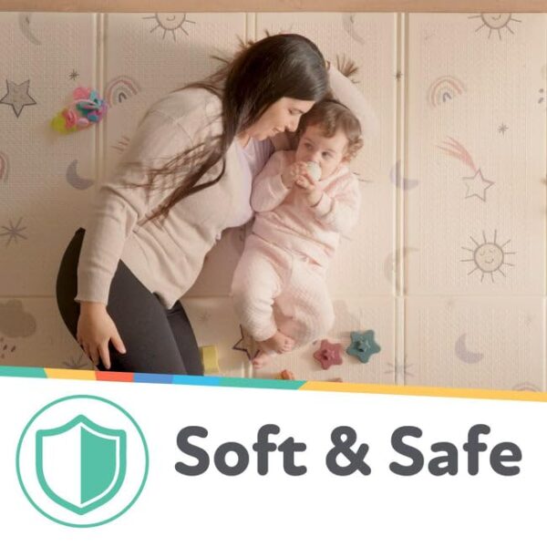 Nuby Reversible Baby Floor Mat, 77" x 58" - Foldab... - Image 4