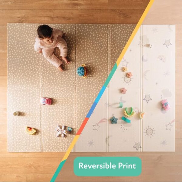 Nuby Reversible Baby Floor Mat, 77" x 58" - Foldab... - Image 3