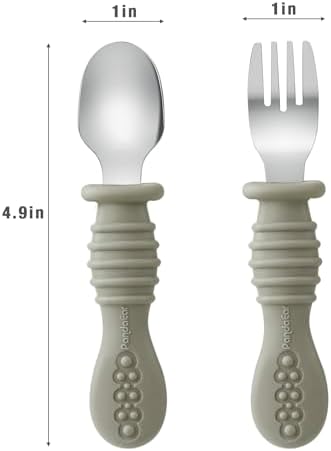 PandaEar 6 Pack Toddler Fork and Spoon Utensil Set... - Image 5