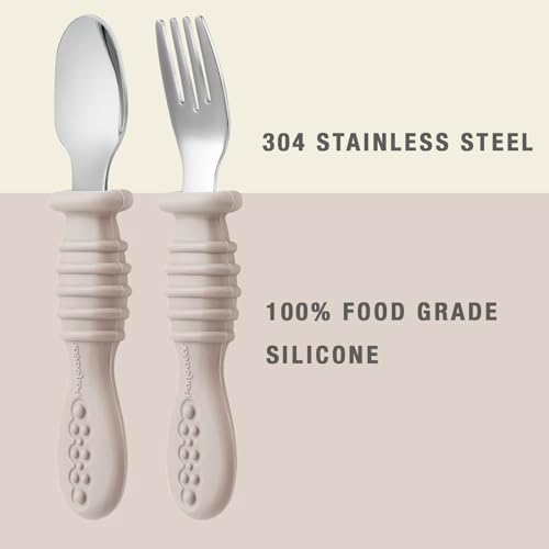 PandaEar 6 Pack Toddler Fork and Spoon Utensil Set... - Image 4