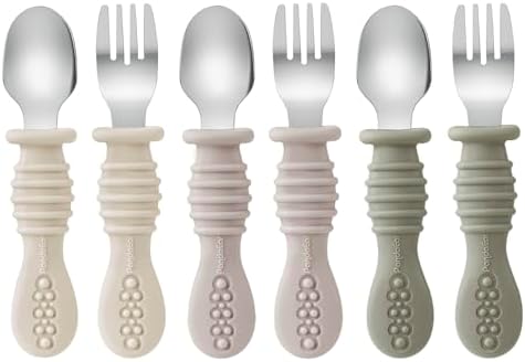 PandaEar 6 Pack Toddler Fork and Spoon Utensil Set... - Image 2