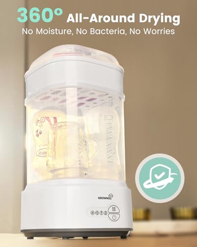 GROWNSY Bottle Sterilizer and Dryer, Compact Elect... - Image 4