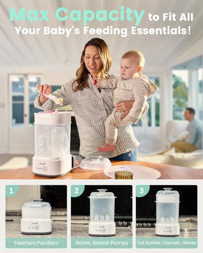 GROWNSY Bottle Sterilizer and Dryer, Compact Elect... - Image 6