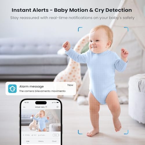 ieGeek Baby Monitor with 2K Camera and Audio - Vid... - Image 10