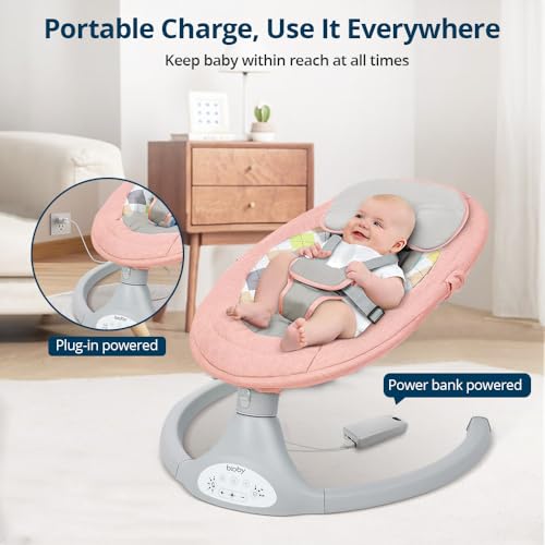 Bioby Baby Swing for Infants with 5 Natural Sway S... - Image 7