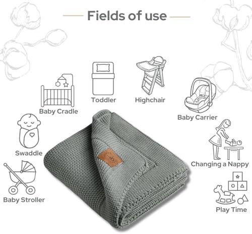 100% Organic Cotton GOTS Certified Baby Knitted Bl... - Image 3