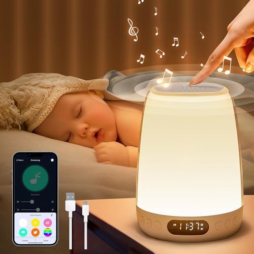 One Fire Sound Machine Baby Night Light for Kids, ... - Image 2