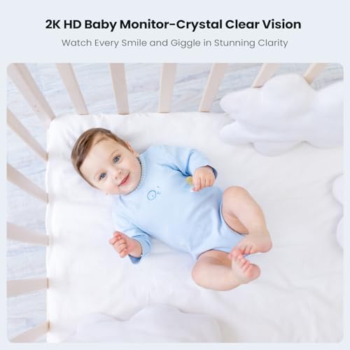 ieGeek Baby Monitor with 2K Camera and Audio - Vid... - Image 4