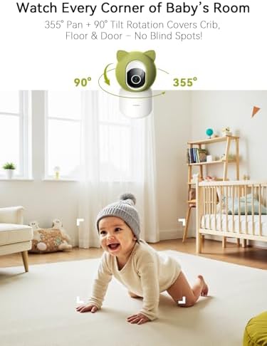 Outinput 2K 4MP WiFi Baby Monitor with Camera and ... - Image 9