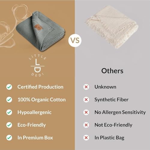 100% Organic Cotton GOTS Certified Baby Knitted Bl... - Image 5