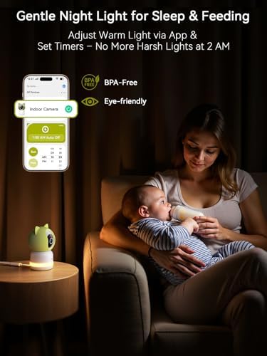Outinput 2K 4MP WiFi Baby Monitor with Camera and ... - Image 4