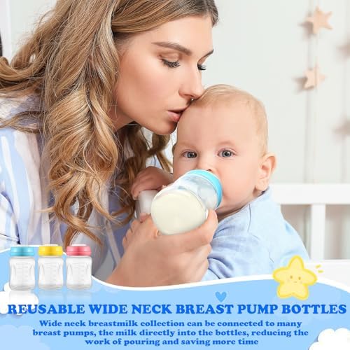 12 Pack Breast Milk Storage Bottles 6oz 180ml with... - Image 6