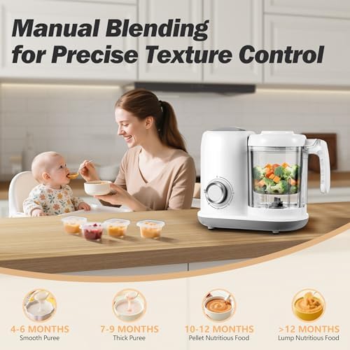 Baby Food Maker with Steam Basket - BPA-Free Baby ... - Image 4