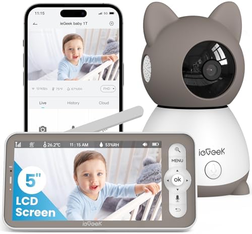 ieGeek Baby Monitor with 2K Camera and Audio - Vid... - Image 2