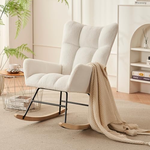 Nursery Rocking Chair, Upholstered Teddy Bear Nurs... - Image 2
