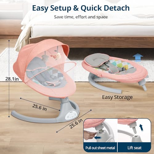 Bioby Baby Swing for Infants with 5 Natural Sway S... - Image 8
