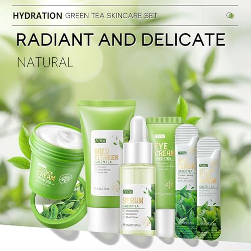 Green Tea Skincare Set, Organic Skin Care Kits Gif... - Image 9