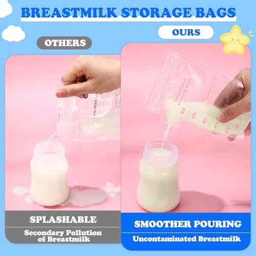 12 Pack Breast Milk Storage Bottles 6oz 180ml with... - Image 5