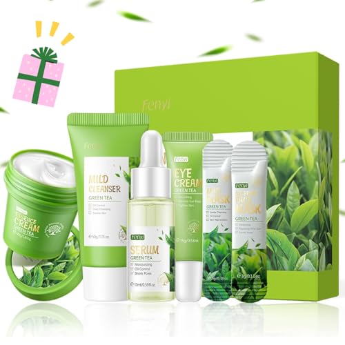 Green Tea Skincare Set, Organic Skin Care Kits Gif... - Image 2
